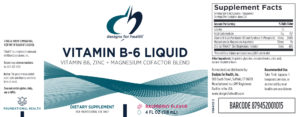 liquid vitamin B6 label